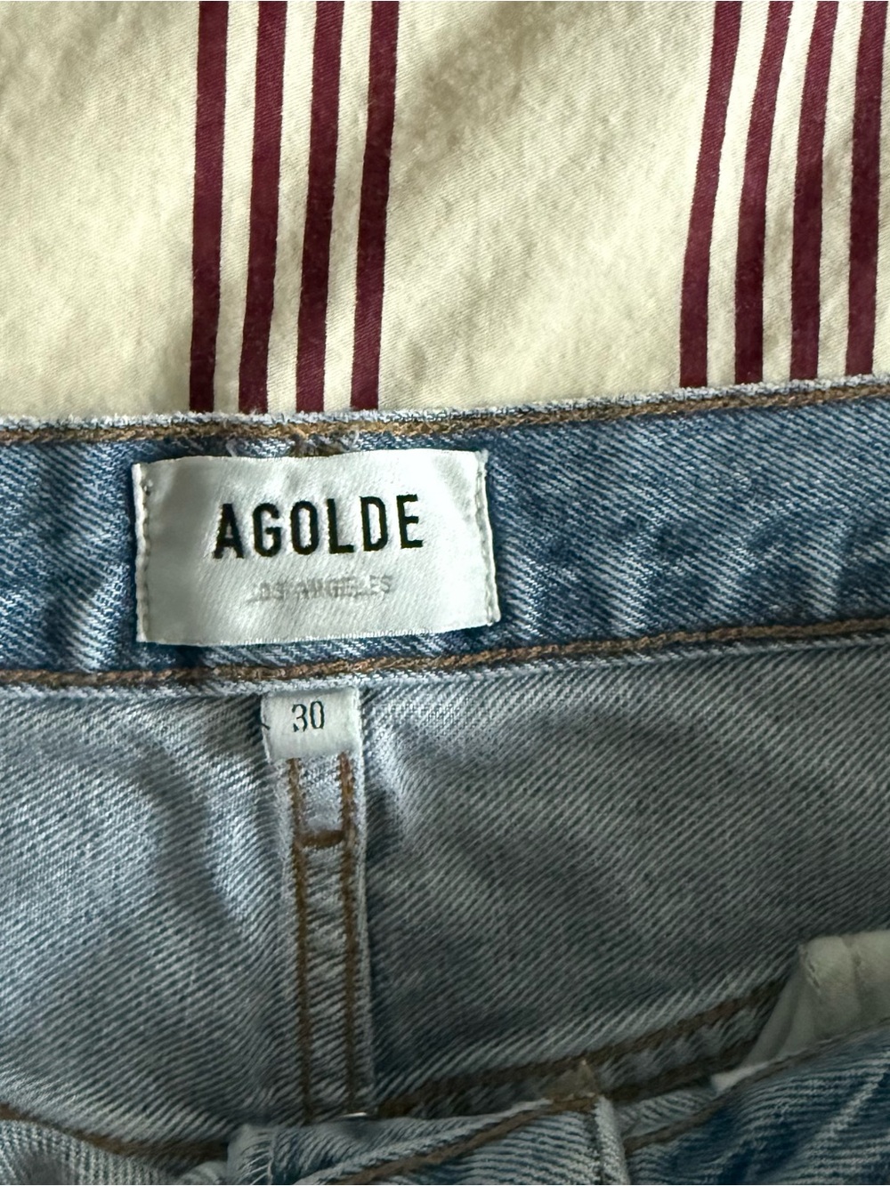 Agolpe 90’s Crop Mid Rise Loose Straight Jeans - Picture 3 of 3